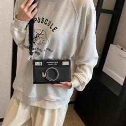 Personalized and creative mini camera messenger bag retro versatile crossbody shoulder bag new chain small square bag