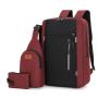 ZF245 Laptop Bag USB Charger Computer Cover Backpack Oxford Fabric Waterproof Zipper Print Logo Gift Backpack Business Schoolbag