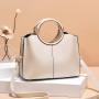 Round handle sac a main femme women's handbag vegan leather bag hand bags for women