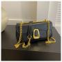 High-quality simple pure color chain bag women's bag 2024 summer new design single shoulder diagonal crossbody bags