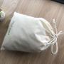 Custom Logo Printed Muslin Cotton Drawstring Bag Muslin Cotton Gift Packaging Pouch
