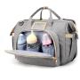Big capacity diaper bags mummy baby bag tote travel 3 in 1 diaper bag backpack with bassinet
