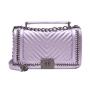 Summer Candy Rainbow Luxury Women's Handbags Famous Designer Brand Jelly Purse Single Handle Zipper Closure Embroidery Fashion