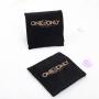 Flexography Custom Logo Printed Velvet Makeup Bag Suede Packaging Sleeve Velvet Envelope Pouch