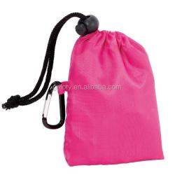 Wholesale Fashion Recycled PET Small Stow-N-Go Colorful Tote Bag foldup shopping bag