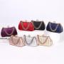 Custom Wholesale Rhinestone Clutch purse Women Acrylic Evening Clutch Bag Gold Chain handbags  for party club Lady
