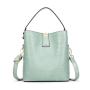 2024 Custom Crocodile Vegan Leather Bucket Bag For Women Ladies Fashion Handbag