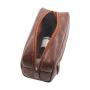 Wholesale Leather Cosmetic Bag Custom Travel Size Makeup Travel Toiletry Vegan Bag