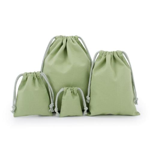 Cotton Bundle Pocket Drawstring Cotton Linen Printing Logo Storage Linen Bag Canvas Pocket