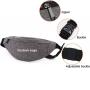 Gelory Wholesale Custom Logo PU Leather Fanny Pack Fashion Travel Chest Waist Bag With Headphone Hole