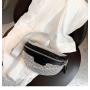 New Water Diamond Women's Mini Bags with Fashionable Style Wide Shoulder Belt Waist Bag Korean Chain Chest Bag for Women