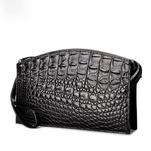 SAC A Main Cuir Sac Pour Homme Bolsa De Luxo Men Luxury Genuine Crocodile Skin Leather Envelop Hand Clutch Bags Handbag For Man