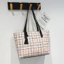 Checkered print tote bag 2024 ladies handbag large capacity shoulder bag female Korean style new shopping bag