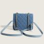 2024 New Fashion Solid Color All-Match Women'S Bag Chain Lock Niche Design Leisure Commuting High-Grade Backpack