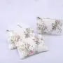 High Quality 8 OZ Canvas Zipper Makeup Bag Natural Cotton Cosmetic Brush Packaging Makeup Pouch With Logo