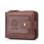 XL281 Men's Genuine Leather Short Wallet Soft Comfortable Purse Gift Packaging Box Card Holders Accept Customized Logo