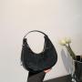 2024 new small bag female fashion shoulder bag for women popular pu crescent bag ladies handbag