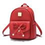 Fashion Small Daypacks Mini Backpack Purse Cute Bowknot Decor PU Leather Backpack Women