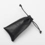 Custom Emboss Logo Leather Gift Jewelry Lipstick Pouch Drawstring Sunglasses Leather Bag