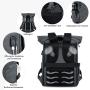 Lovevook 2022 Recyclable PET Waterproof Lightweight 15.6 Inch Laptop Daypack Backpack for Travel Work Men Women Rolltop Backpack