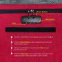 3 Digit Combination Lock 11x8 inches Weatherproof Pouch Lock Bag Travel Accessories Storage Case