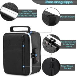Odorless Travel Storage Case Carbon Lined Smell Proof Bag Popular Smell Proof Stash Bag