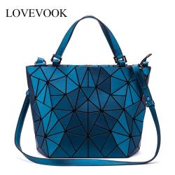 LOVEVOOK 2021 luxury womens crossbody shoulder bags ladies foldable Totes Hobo bag women geometric purse and handbags