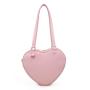 Factory customized heart shape ita bag with clear window custom design transparent PVC heart ita bag