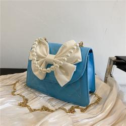 Custom Logo Luxury Women Shoulder Handbags Messenger Bag with bowknot