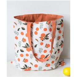 New Creative Fashion Fabric Double Sided Handbag Simple Small Fresh Cotton Linen Pocket Handbag Shopping Bag