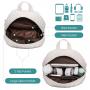 LOVEVOOK Mini Backpack Fashion design Small Backpack Waterproof Work Travel School Daypack ladies leather backpack for Women