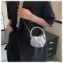 HR614 Women's Dinner Bag Pleated Cloud Diamond Handbag Fashion Wedding Chain Shoulder Party Rhinestone Shiny Evening Clutch Bag