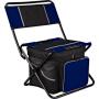 Outdoor portable folding sport hiking hunting picnic camping stool fishing chair with backrest and cooler bag