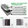 factory  oem odm prime carbon lined hard shell eva case smell proof case bag  for travel and storage