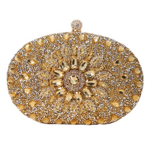 KBW639 Hot New Women Clutch Bag Alloy Diamonds Evening Bag High Quality Ladies Handbag Dress Banquet Handbag