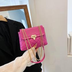 Simple Diamond Lattice Women Fashion Handbags Chain Small Square Bolsas Para Mujer Fashion Designer Women Bags Wholesale