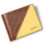 ZR505 Men Short Wallet Card Holder RFID Card Positions Case Frosting Purse Retro Money Clip Billfold Dollars PU Open Wallet