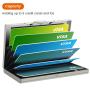 Wholesale card box, stainless steel card holder, credit card box, black stainless steel bank card box, metal card holder