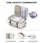 Carry on Luggage Travel Backpack Large 40L Personal Item Suitcase Travel Bag for Men Women Flight Approved with 3 Packing Cubes