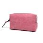 2024 New Style Water Resistant Pink PU Leather Travel Toiletry Bag Large Cosmetic Bag Makeup Organizer With big promotion