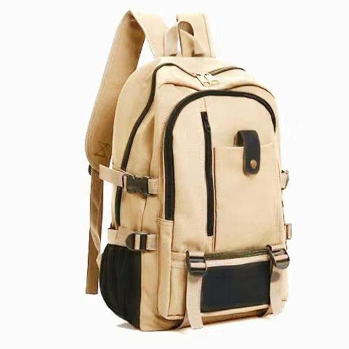 KBW553 New Men Simple Fashion Shoulder Bag Leisure Travel Canvas Backpack Large Capacity Student Schoolbag