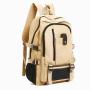 KBW553 New Men Simple Fashion Shoulder Bag Leisure Travel Canvas Backpack Large Capacity Student Schoolbag