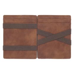 Eco Pu Leather Magic Wallet, Custom Brand RFID Blocking Thin Minimalist Magic Wallet Card Case