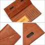 ZR463 RFID Men's Wallet Purse Trend Montage Horizontal Long Card Bag Open PU Business ID Wallet Card Holder Case Money Clip