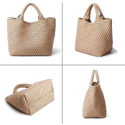 Top Quality Original Luxury Textured Female Ladies Handmade Handbag Large Capacity Famous Women Woven Style Bucket Tote Bags