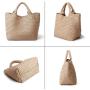 Top Quality Original Luxury Textured Female Ladies Handmade Handbag Large Capacity Famous Women Woven Style Bucket Tote Bags