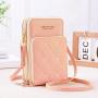 Fashion Mobile Phone Bag Small Mini Single Shoulder Crossbody Bag 2024 New Touch screen Zipper Wallet Mobile Phone Messenger Bag
