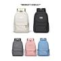 HR717 Unisex Solid Color Laptop Backpack Business Oxford College Shoulder Bag Portable Lightweight Universal Computer Schoolbag
