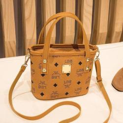 Hot Sale Women Small Bucket Bag Cheap Wholesale Handbags Ladies Shoulder Bags Causal Tote Bag PU Polyester Single Lady Purse