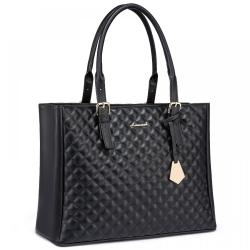LOVEVOOK Quilted Vegan Leather Handbags for Women Shoulder Tote Purse Cross Body Bag Purses with Tassel Large Hand bags Ladies
